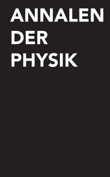 View Annalen der Physik by Michelle Suess