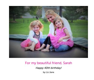 Sarah's 40th book cover