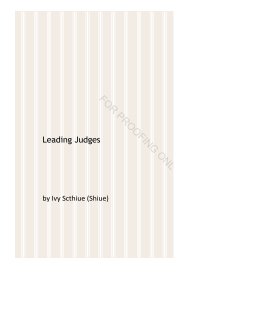 Leading Judges book cover