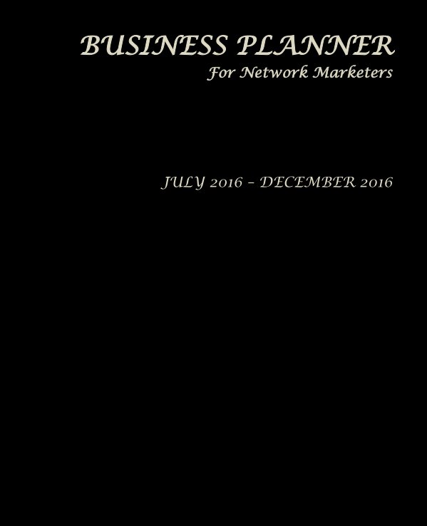 Ver Business Planner for Network Marketers por Amy Louise Beaman