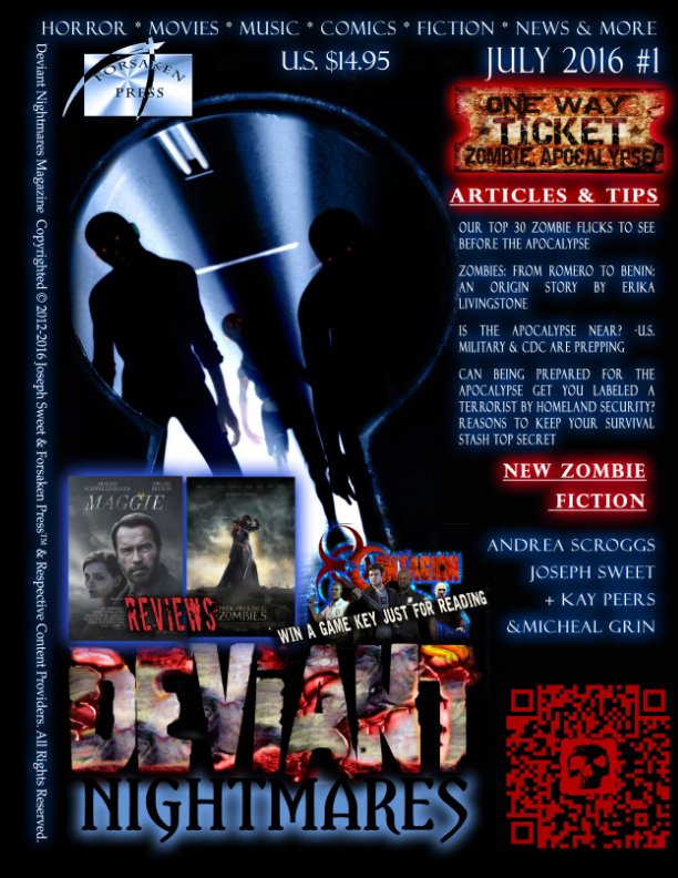 View Deviant Nightmares Magazine by Joseph Sweet, Kay Peers, Micheal Grin, Andrea Scrogg