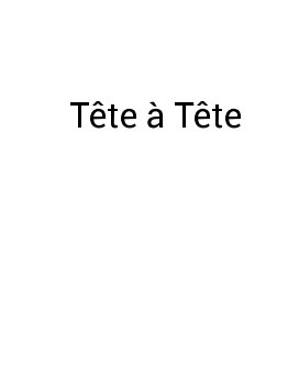 Tête à Tète book cover