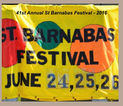 41st Annual St Barnabas Festival -2016 book cover