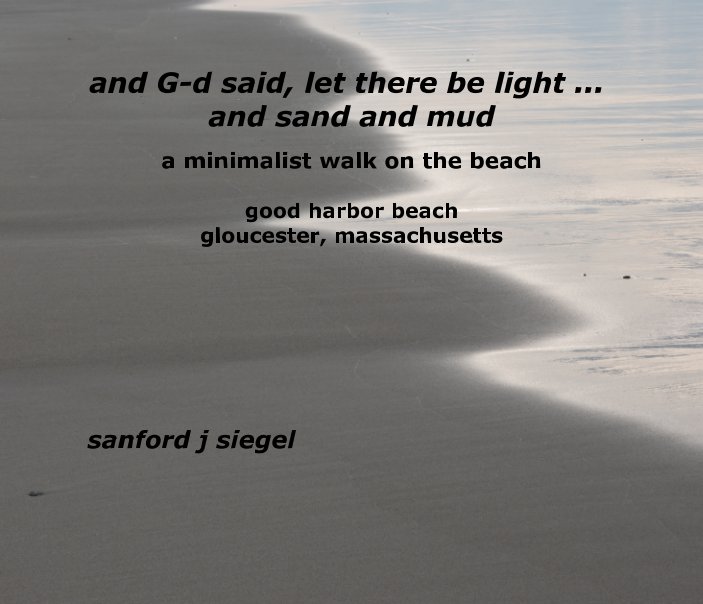 View And G-d said, let there be light ... and sand and mud by Sanford J. Siegel
