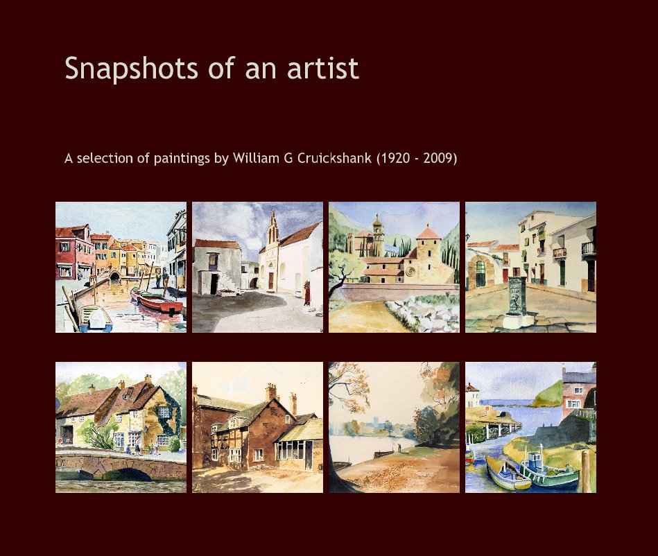 View Snapshots of an artist by Andrew D Boden
