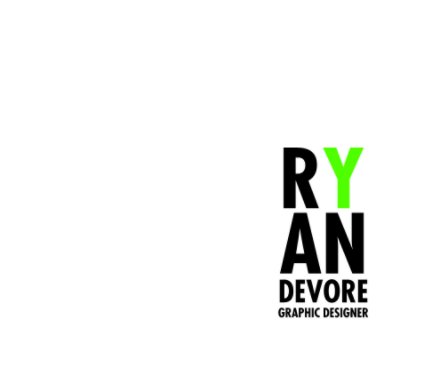 Ryan DeVore portfolio book cover