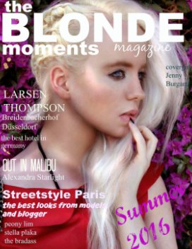 THE BLONDE MOMENTS 
magazine book cover