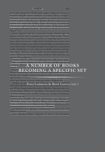 A number of books becoming a specific set (Aug 2016) book cover