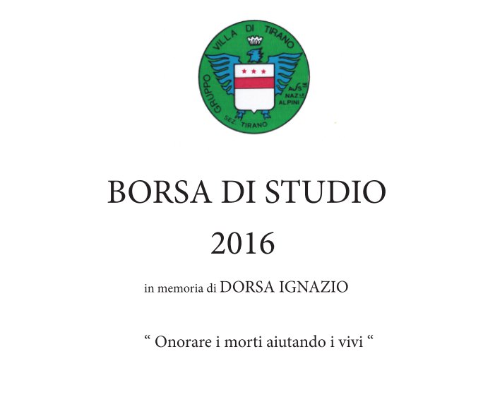 Bekijk Borsa di Studio 2016 op Mauro Cusini