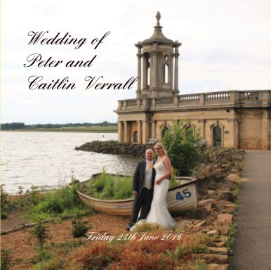Wedding of  Peter and  Caitlin Verrall book cover