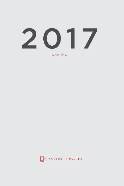 View Charcoal/Red 2017 Planner by Parker Brewer