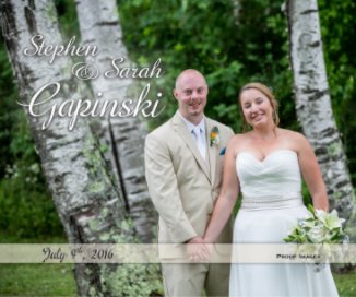 Gapinski Wedding Proof book cover