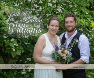 Williams Wedding Proof book cover