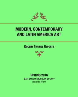 Docent Reports: Modern, Contemporary, and Latin American Art book cover