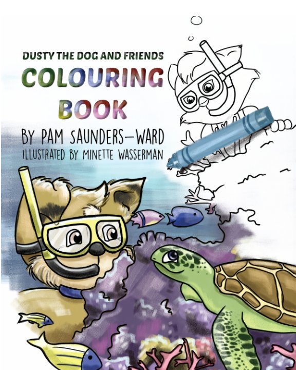 Bekijk Dusty the Dog and Friends Colouring Book op Pam Saunders-Ward
