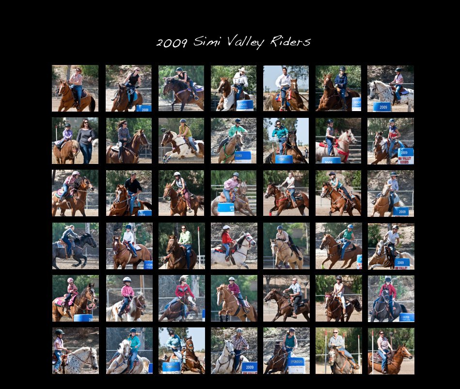 View 2009 Simi Valley Riders by Photography, Book Design, and Layout by Julie Dobin
