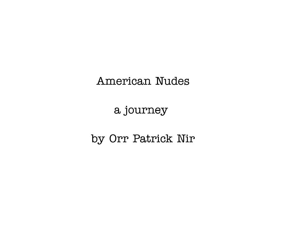 View American Nudes by Orr Patrick Nir