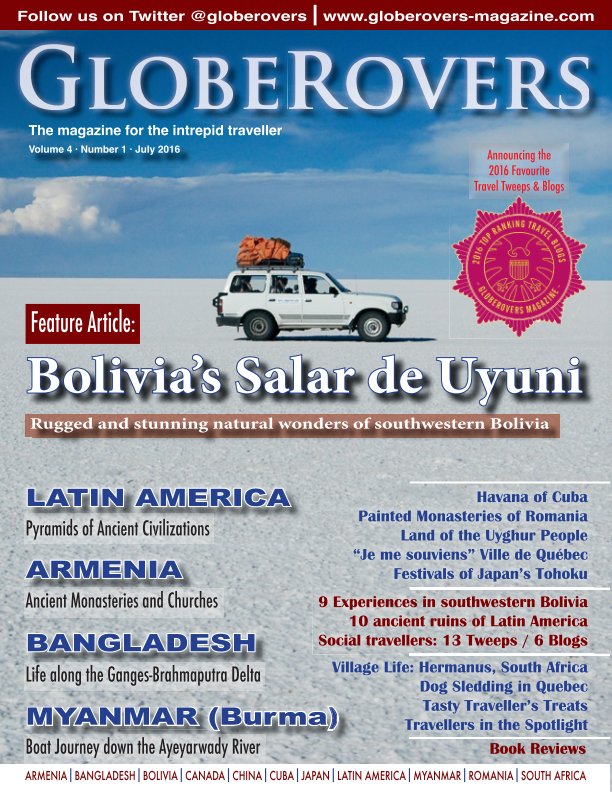 View Globerovers Magazine 7th Issue (July 2016) by Globerovers Magazine