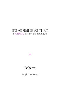 It's As Simple As That. book cover