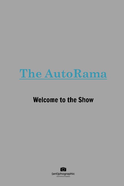 View Welcome to The Autorama by Anthony Greene
