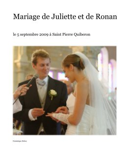 Mariage de Juliette et de Ronan book cover