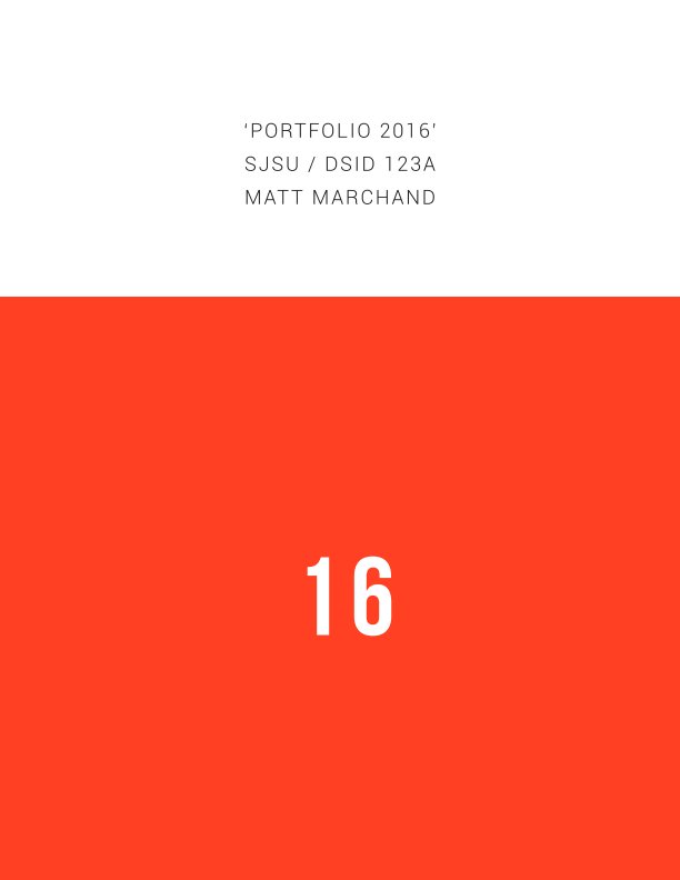 Ver Portfolio 2016 por Matt Marchand