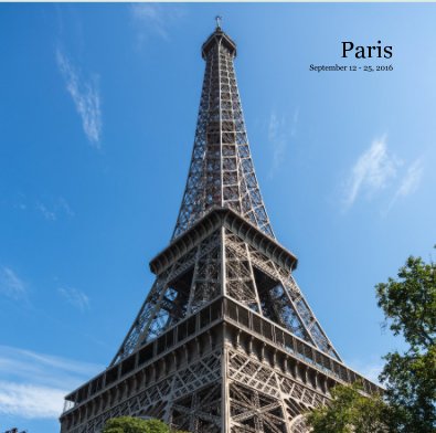 Paris September 12 - 25, 2016 book cover