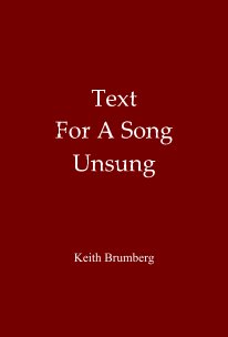 Text For A Song Unsung book cover