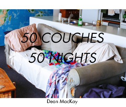 50 Couches in 50 Nights - deluxe hardcover book cover