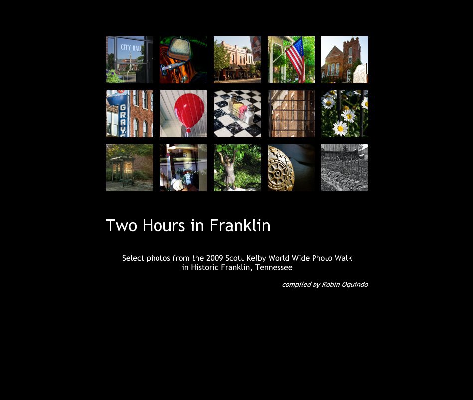 View Two Hours in Franklin by compiled by Robin Oquindo