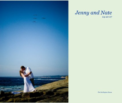 Jenny and Nate's Wedding Proof Book book cover