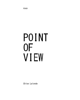 Peach Point of View book cover