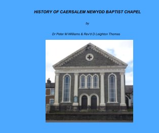 History of Caersalem Newydd Baptist Chapel book cover