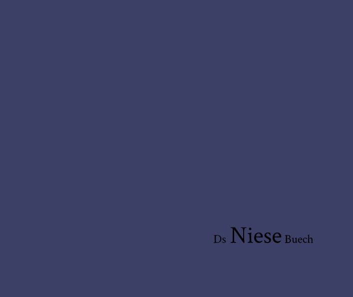 Ver Ds Niese Buech por Yvonne Bühler