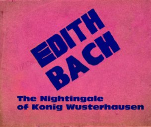 Edith Bach The Nightingale of Konig Wustrhausen book cover