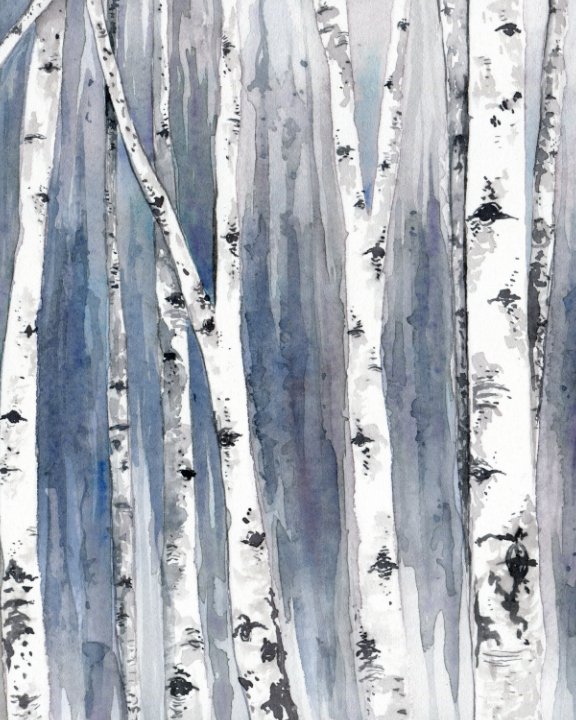 View 8x10 Birch Trees Lined Notebook, 200 pages by Michelle Sheppard
