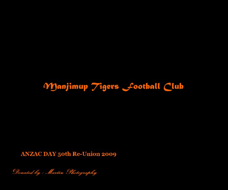 View Manjimup Tigers Football Club by Martin Photography