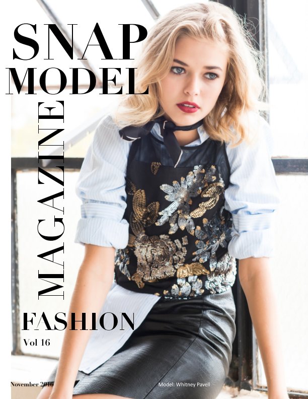Snap Model Magazine By Danielle Collins Charles West Blurb Books Uk