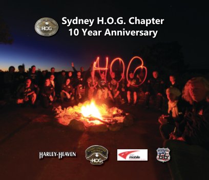 Sydney HOG Chapter 10 year anniversary book cover