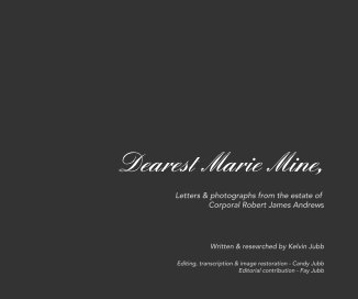 Dearest Marie Mine, book cover