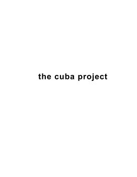 the cuba project book cover