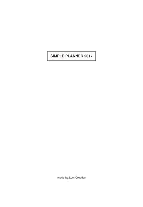 View 2017 Planner Small by Lum Creative