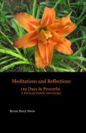 Meditations and Reflections 119 Days in Proverbs A Personal Family Devotional book cover