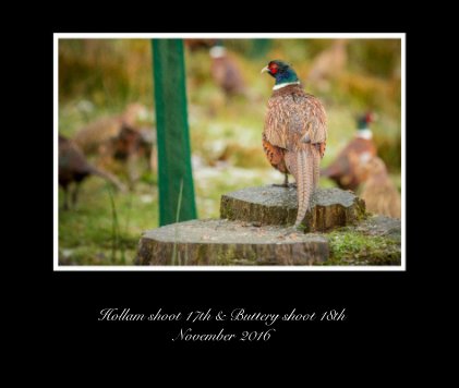 Hollam shoot 17th & Buttery shoot 18th November 2016 book cover