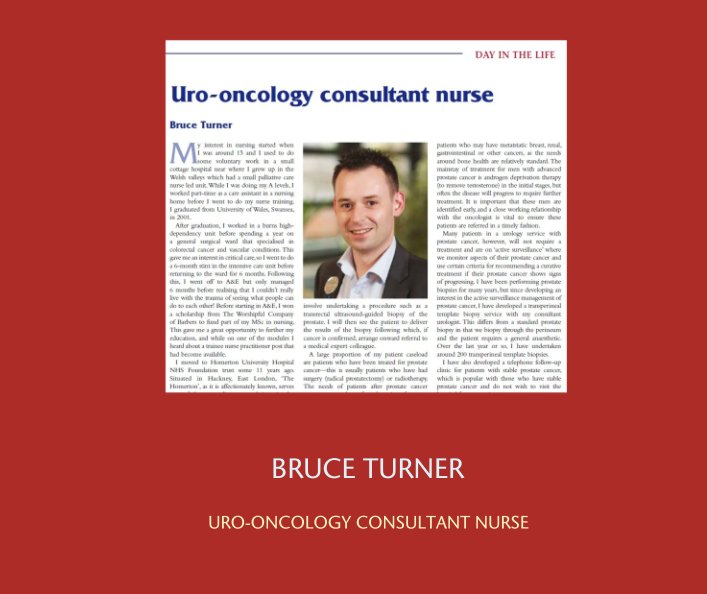 Bekijk BRUCE TURNER op URO-ONCOLOGY CONSULTANT NURSE