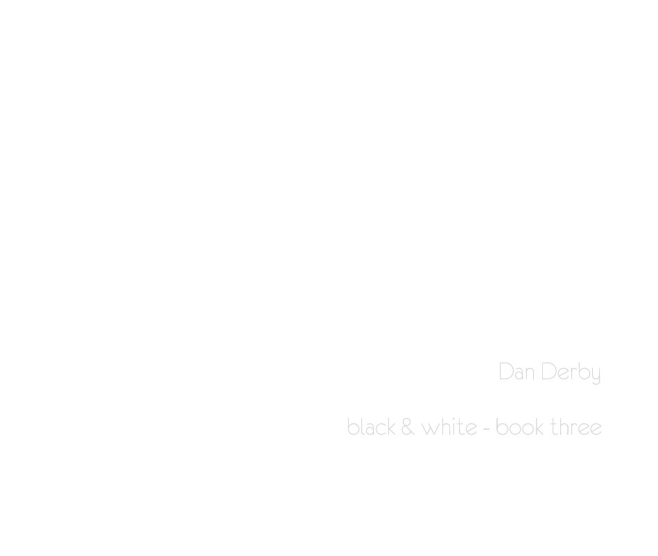 View black & white - book three by Dan Derby