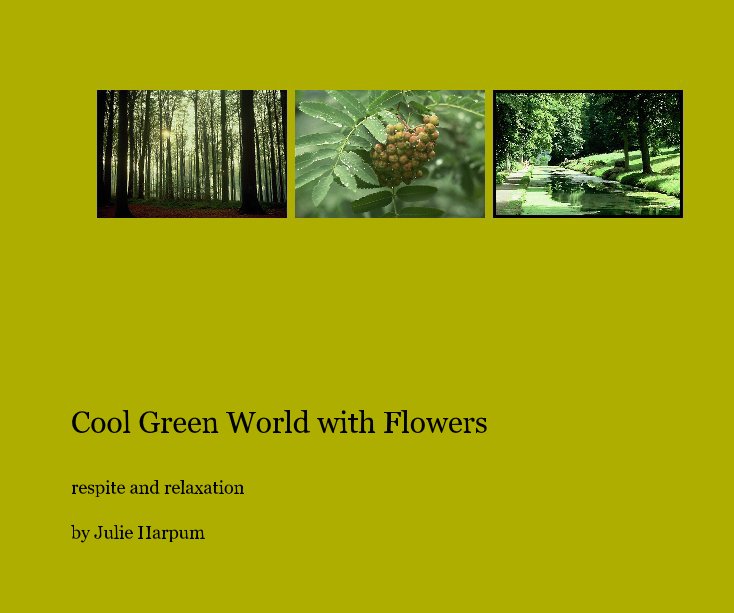 View Cool Green World with Flowers by Julie Harpum
