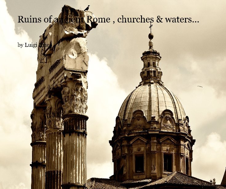 View Ruins of ancient Rome , churches & waters... by Luigi Inzeo