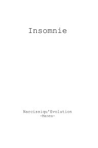 Insomnie book cover