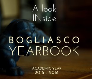 Bogliasco Yearbook 2015/2016 book cover
